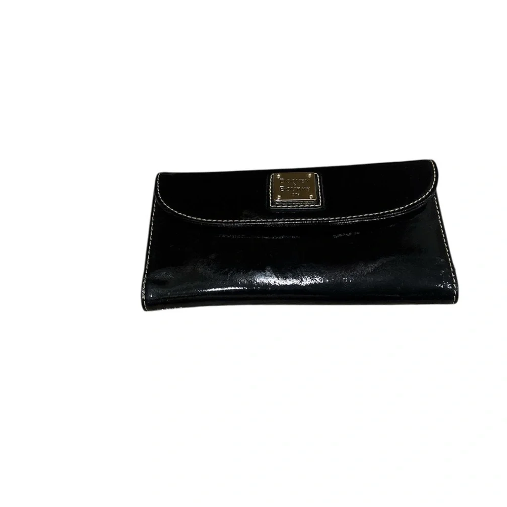 Dooney & Bourke Black Patent Leather Clutch